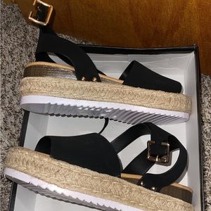 Fashion Nova wedge sandals